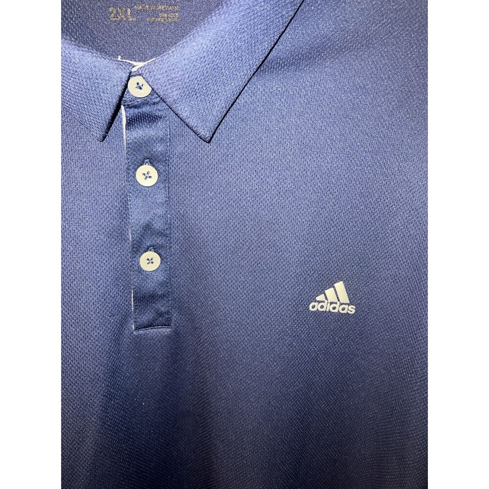 Adidas Climachill Polo Shirt Mens 2XL Dry Fit Stretch Golf Athletic Preppy - Picture 3 of 8